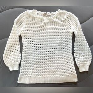 LOFT pointelle sweater